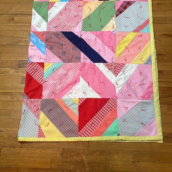 Vintage Other - Vintage Multicolor Patchwork Quilt